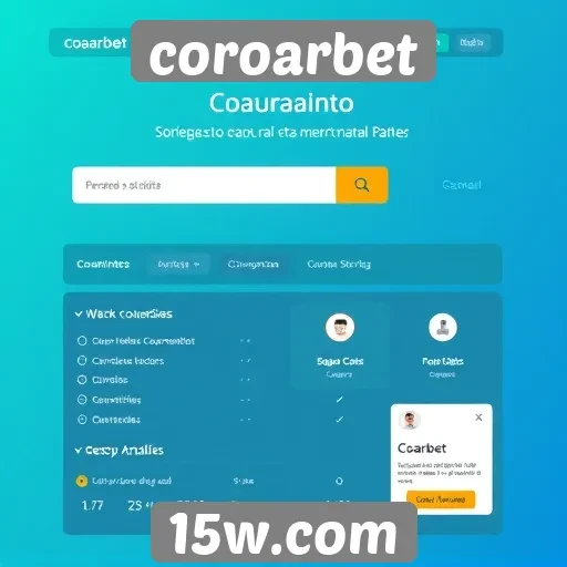 Análise da interface do usuário do site coroarbet